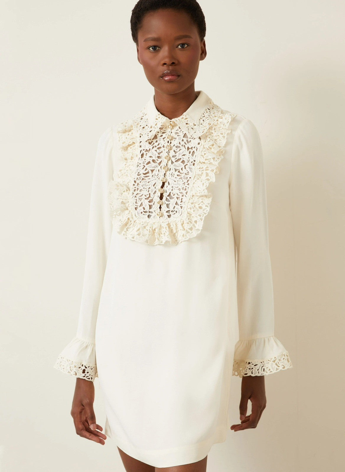 Zimmermann Lace Trim Shift Dress Size 0/UK 8/US 2