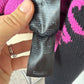 Balenciaga black sweater with pink 'BALENCIAGA'
