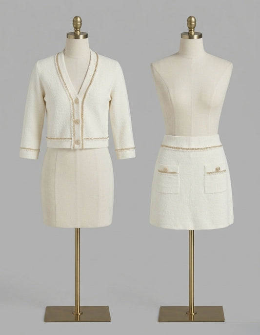 Maje Moxette Cardigan and Skirt Set Size 8-10 au