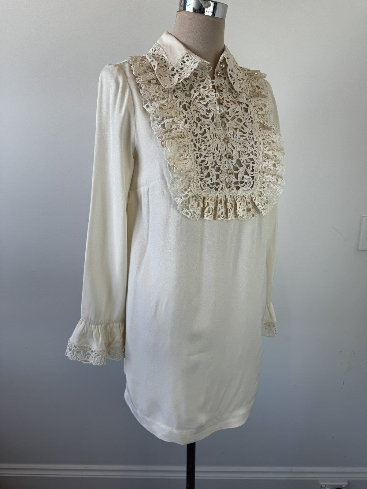 Zimmermann Lace Trim Shift Dress Size 0/UK 8/US 2