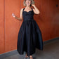 Zimmermann Crush Picnic Midi Black Dress Size 0 / 6-8 au