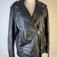 ACNE Studios Women Biker Lamb Leather Jacket Black Zip Long Sleeve Size 36