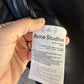 ACNE Studios Women Biker Lamb Leather Jacket Black Zip Long Sleeve Size 36