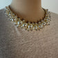 Zimmermann Crush linen tee white top with pearl collar Size 0