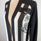 Hermès Silk-Panel Knit Long Cardigan – "Brandebourgs" Motif Size small