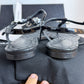 CHANEL Quilted CC Thong Sandals T-Strap Size 40