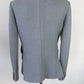 Authentic Chanel Gray wool blend blazer with black bow detail, size 38