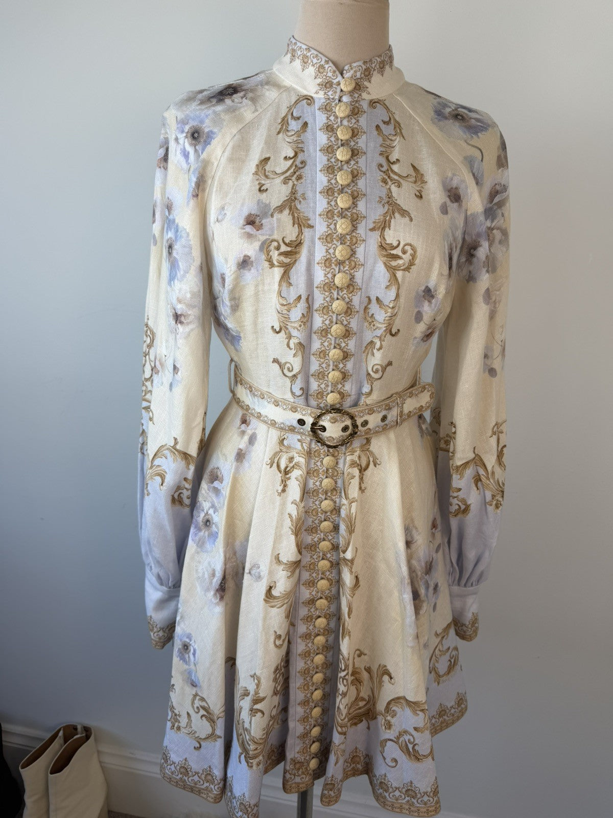 Zimmermann Hypnotic Linen Mini dress Size 1 - Brand new!