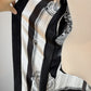 Hermès Silk-Panel Knit Long Cardigan – "Brandebourgs" Motif Size small