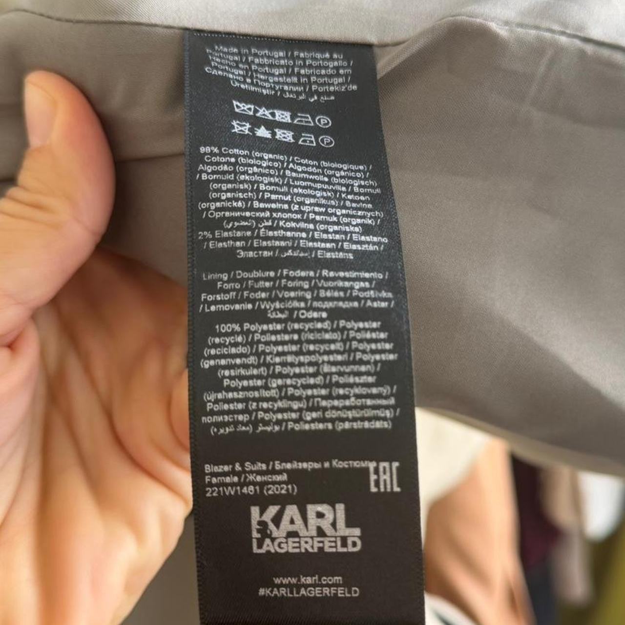 Karl Lagerfeld blazer in Taupe Color 34 eu (6-10 au)