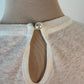 Zimmermann Crush linen tee white top with pearl collar Size 0