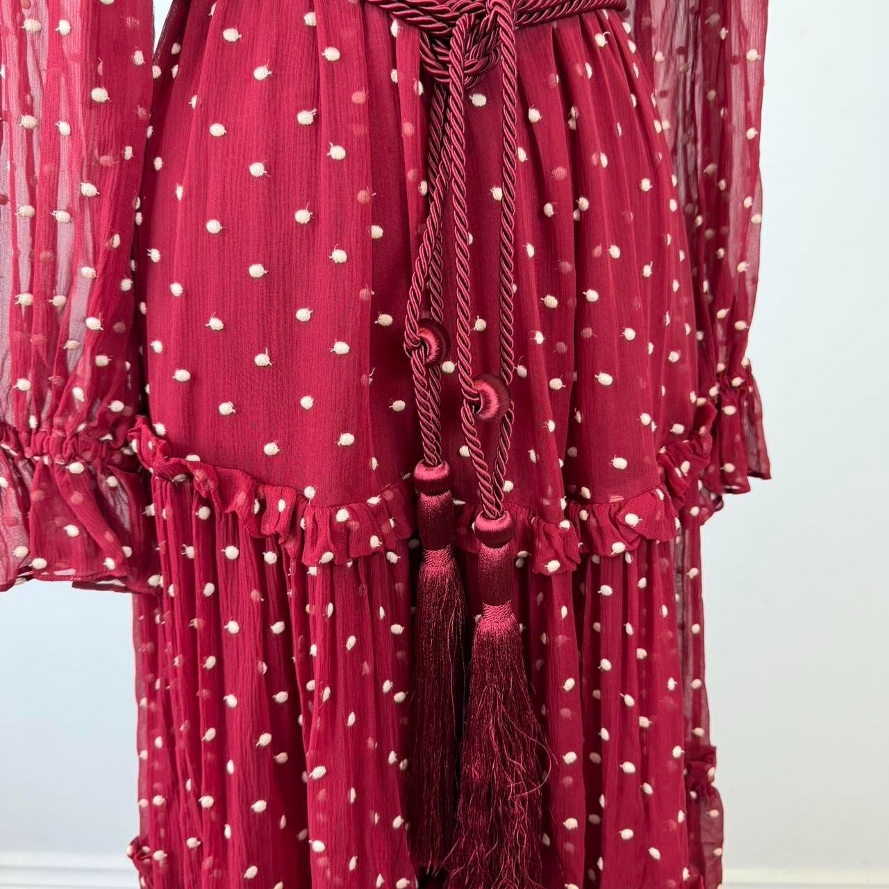 ZIMMERMANN Ladybeetle Swing Midi Dress size 0