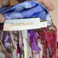ZIMMERMANN White Floral Prima Smock Ruched Blouse - size 0/8 uk/4 us