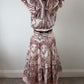 Zimmermann Crush Flared Midi Skirt 0 & Blouse 1 Set
