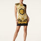 Vercase Barocco Silk Dress Uk 10 42 it 6 us