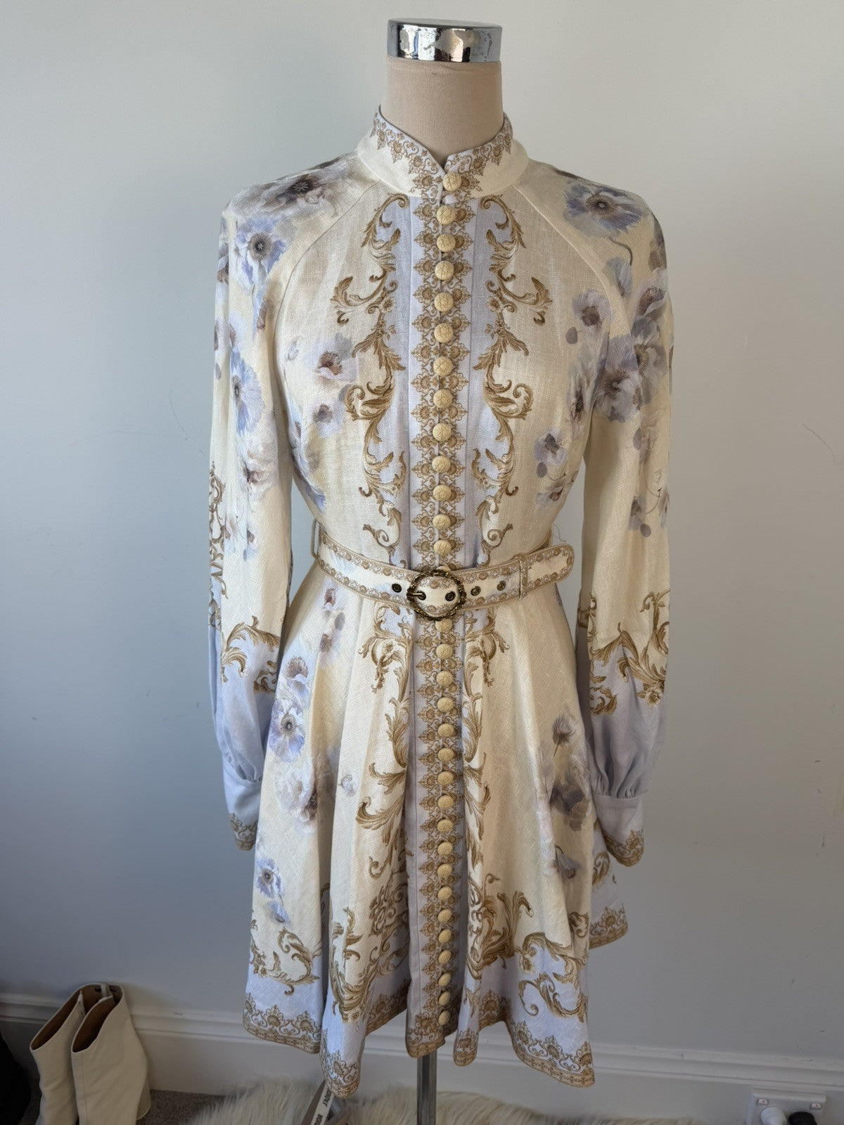 Zimmermann Hypnotic Linen Mini dress Size 1 - Brand new!