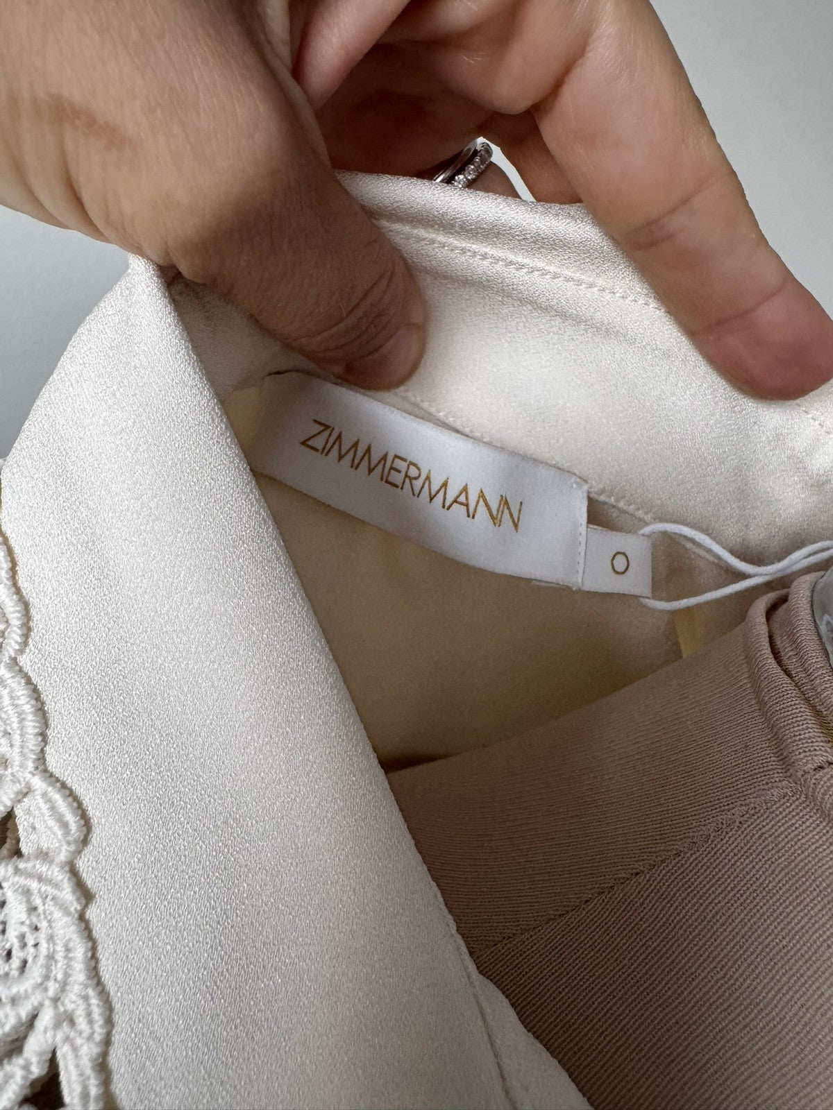 Zimmermann Lace Trim Shift Dress Size 0/UK 8/US 2