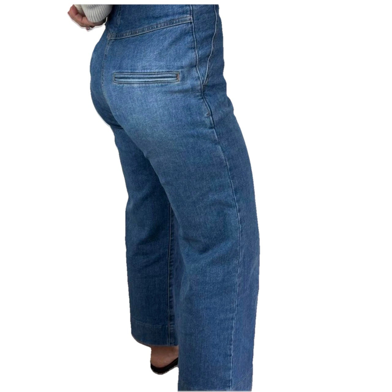 Scanlan Theodore Denim Crop Jean  blue denim jeans