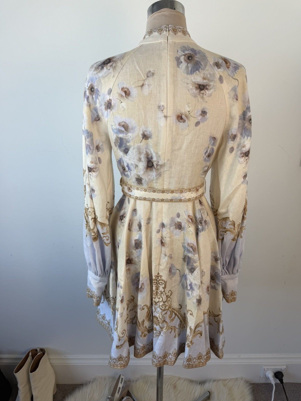 Zimmermann Hypnotic Linen Mini dress Size 1 - Brand new!