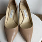 Authentic Jimmy Choo Romy 85 Pumps Shoes sz 38 In Nude