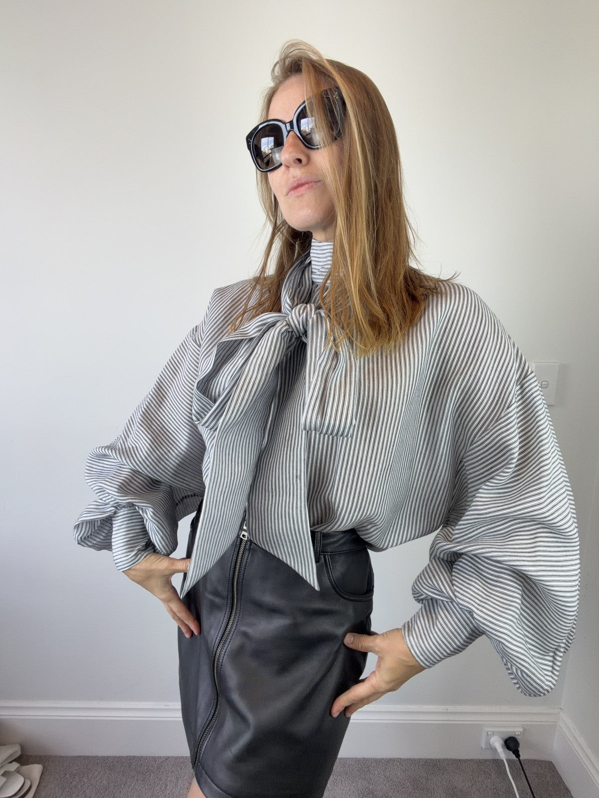 Zimmermann Hypnotic Stripped Blouse Small BNWT