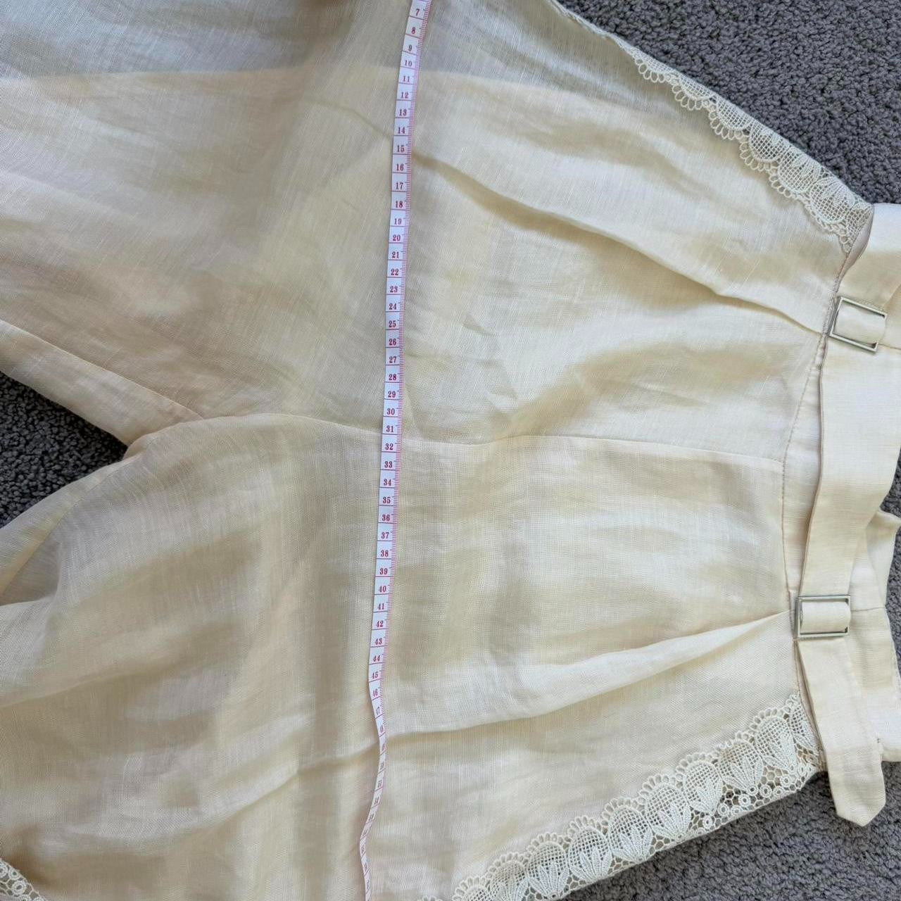 Zimmermann cream lace pants with belt Size 1