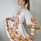 ZIMMERMANN Vacay Beaded Belted Floral-Print Linen Mini Dress Size 1 AU 10 US 4