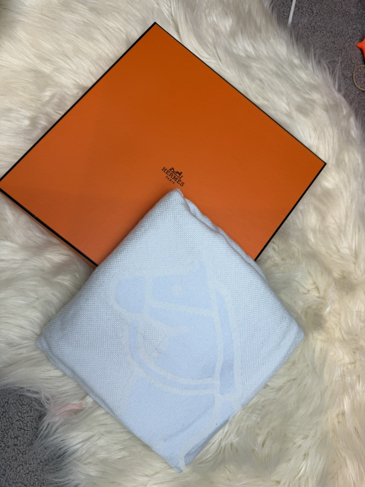 Hermes Adada Rocking Horse Baby Blanket