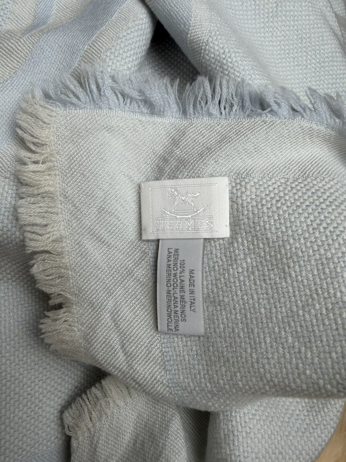 Hermes Adada Rocking Horse Baby Blanket