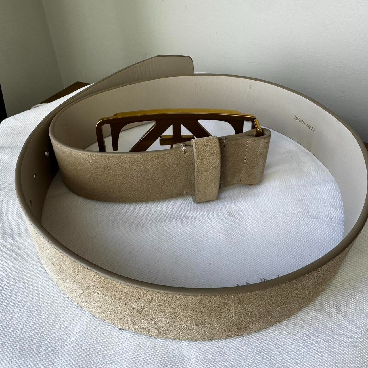 Zimmermann Suede Tan leather belt Size M/L