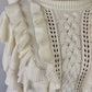 ZIMMERMANN botanica ruffled creme sweater Size 3/ UK 12-14/ us 8-10 