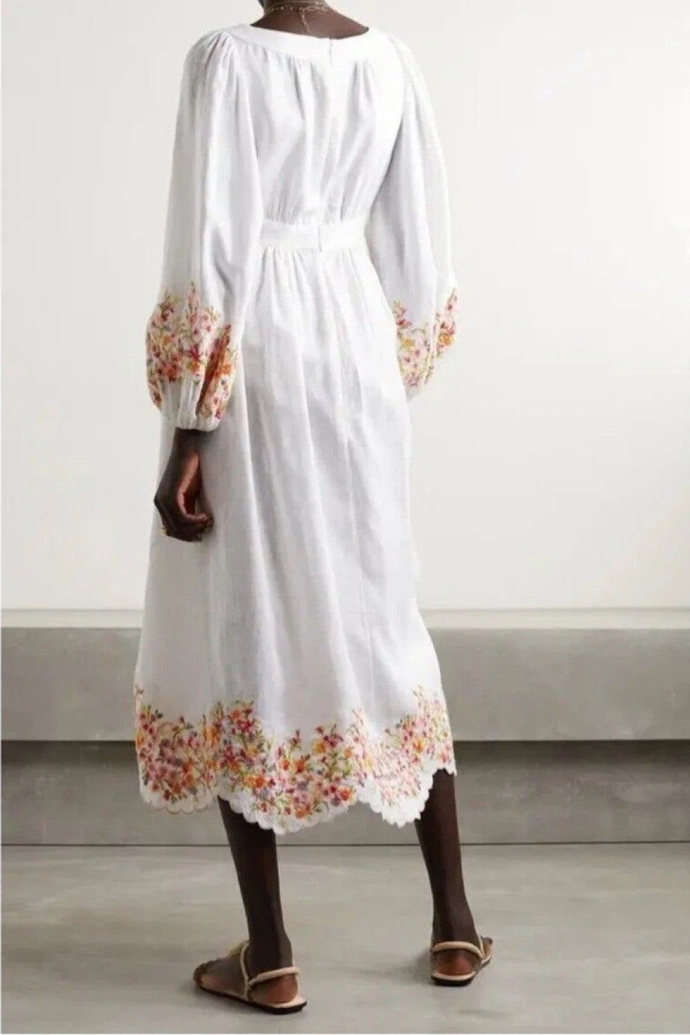 Zimmermann Mae Floral-Embroidered dress Size 3/ 14 AU/ 10 US