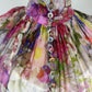 ZIMMERMANN White Floral Prima Smock Ruched Blouse - size 0/8 uk/4 us