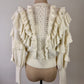 ZIMMERMANN botanica ruffled creme sweater Size 3/ UK 12-14/ us 8-10 