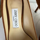 Jimmy Choo Romy brown suede pointed toe pumps size 38