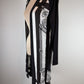Hermès Silk-Panel Knit Long Cardigan – "Brandebourgs" Motif Size small