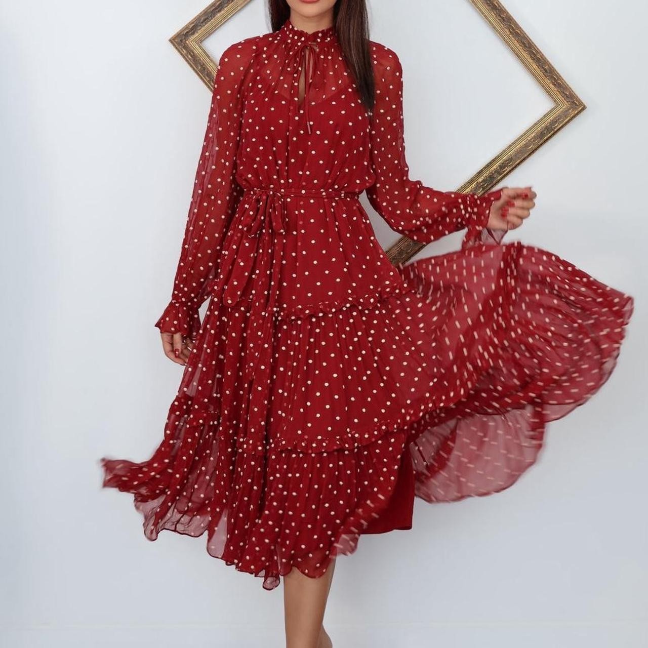 ZIMMERMANN Ladybeetle Swing Midi Dress size 0