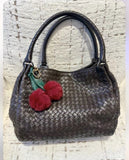  Bottega Veneta  Brown Intrecciato Woven Nappa Leather Parachute Bag Large