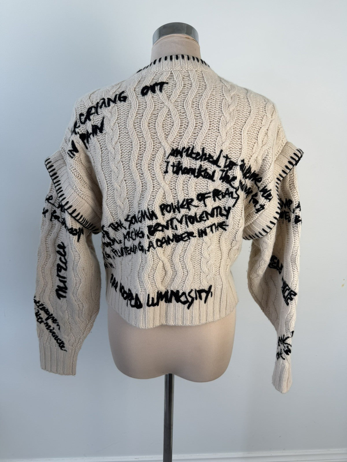 Zimmermann Dancer Embroidered Wool Sweater Size 1 EXCELLENT