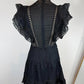 Zimmermann Juno Pintuck mini black lace dress Size 1 excellent