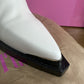 Paris Texas White Leather Nina Wedge Boots  Size 38