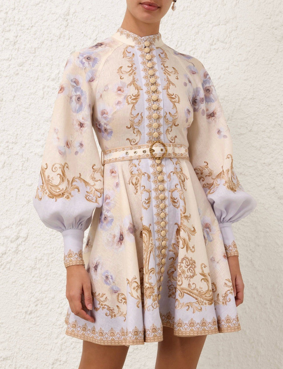 Zimmermann Hypnotic Linen Mini dress Size 1 - Brand new!