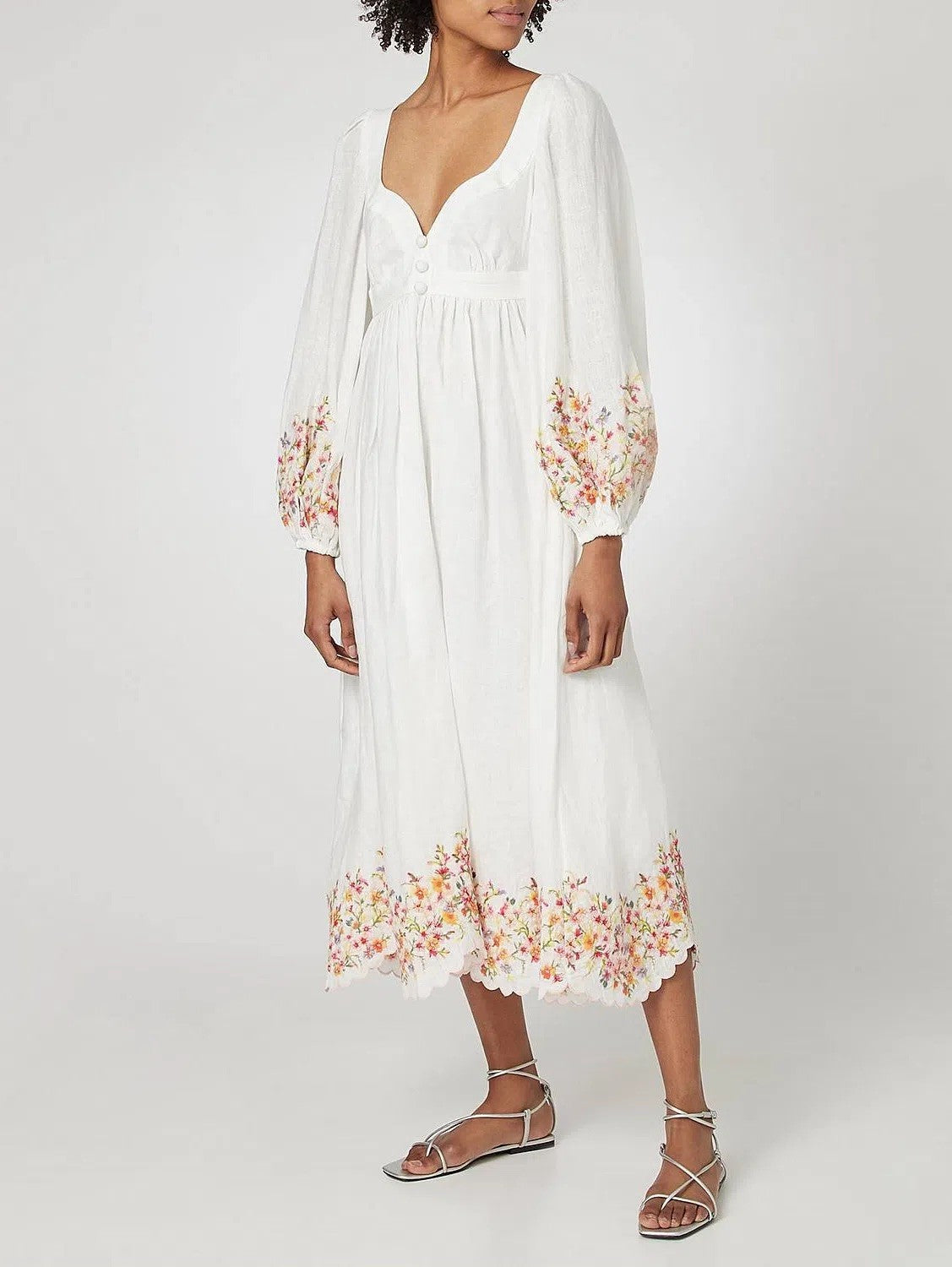 Zimmermann Mae Floral-Embroidered dress Size 3/ 14 AU/ 10 US