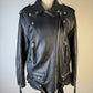 ACNE Studios Women Biker Lamb Leather Jacket Black Zip Long Sleeve Size 36