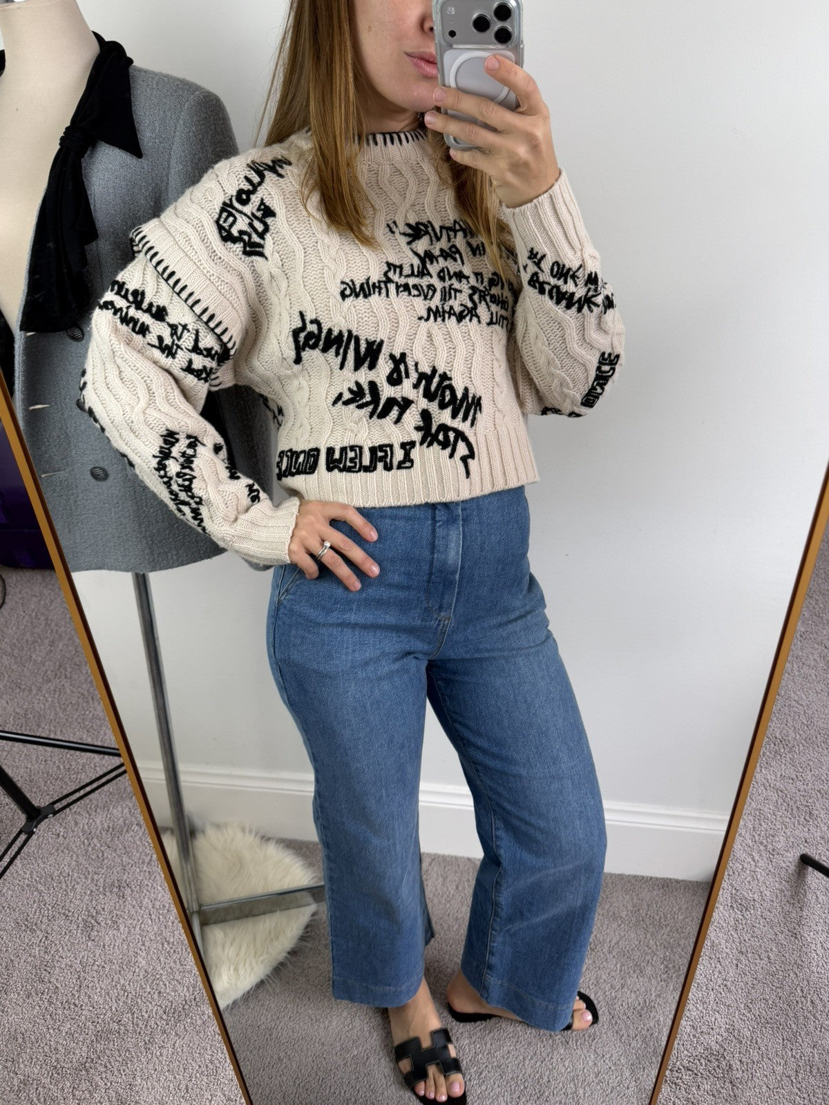 Zimmermann Dancer Embroidered Wool Sweater Size 1 EXCELLENT
