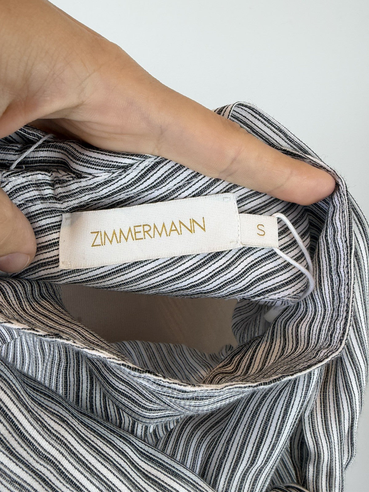 Zimmermann Hypnotic Stripped Blouse Small BNWT