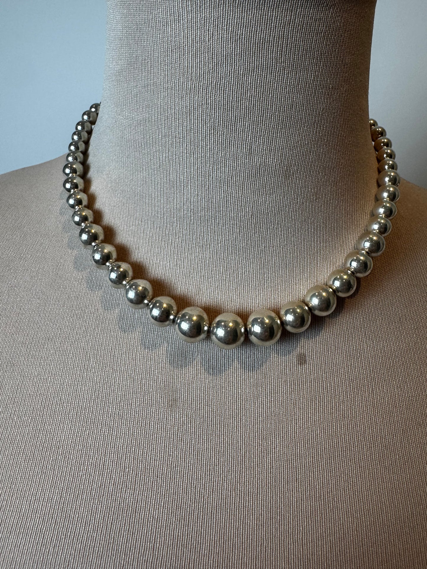 Tiffany Hardware Ball Necklace 
Sterling silver 925