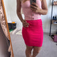 Balmain Ribbed Knit Mini Skirt