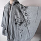 Burberry Doodle Print Hooded Cape one size
