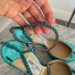 Jimmy Choo Saeda Metallic Heels Size 39 Fair Condition